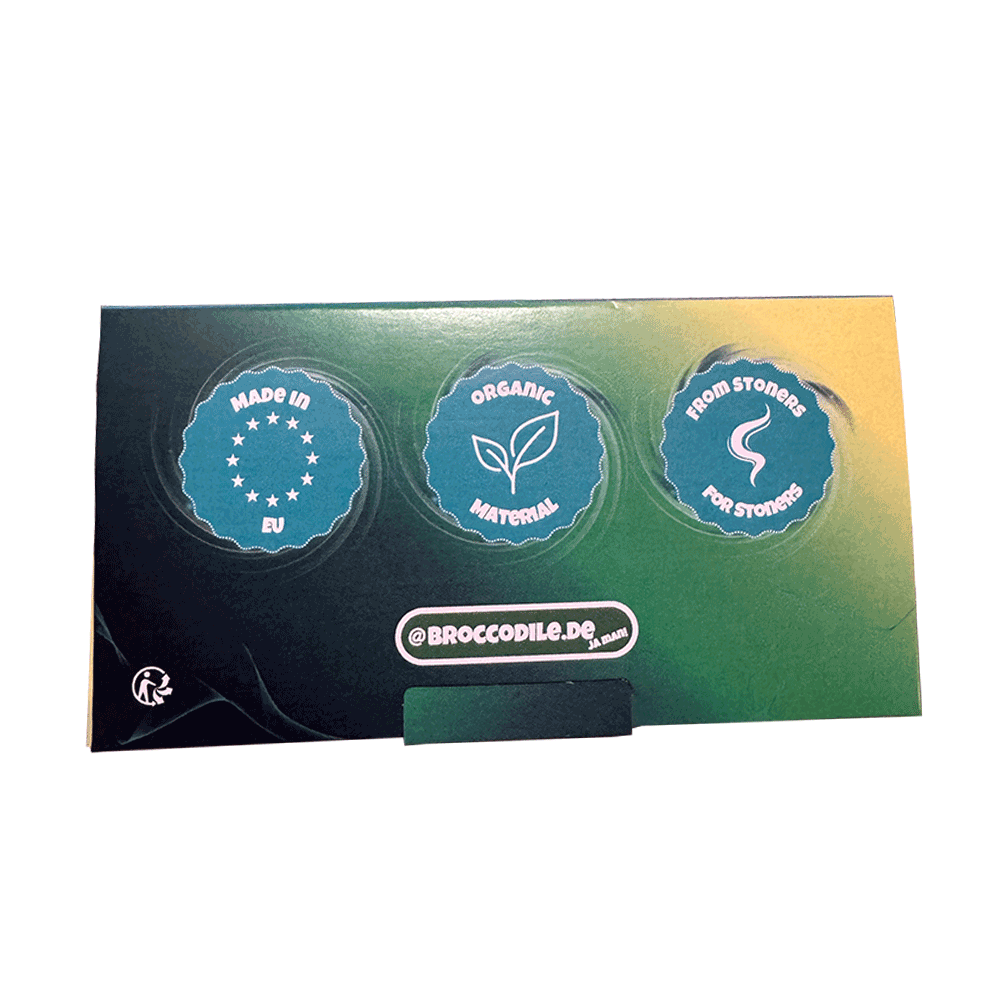 BROCCODILE® - Papes’n’Tips HEMP Set - 32 King Size Slim Longpapers mit Tips - Lonpapers + 16 Aktivkohlefilter auf Kokosnuss-Basis extra dünn - Ungebleicht, hemp und organic – Bild 3