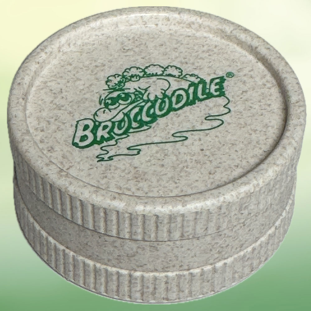 Broccodile® BIO-GRINDER Ø55mm – Nachhaltig, biologisch abbaubar, alltagstauglich - 2-teilig